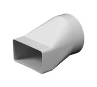 Connettore a sezione variabile 55x110/100 mm bianco A-KP55-20