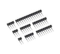 Connettore a striscia for scheda PCB a fila singola da 2,54 mm, maschio, 2~40P, con intestazione a pin, 2/3/4/5/6/8/10/12/15/20/40 pin(10pcs,32Pin)
