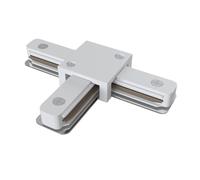 Connettore a T per Sistema Illuminazione a Binario Monofase Bianco