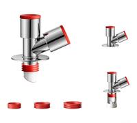 Connettore a T per tubo di scarico in ABS, 1 pezzo, per lavatrice e lavello con design anti-odore e anti-troppopieno, per uso idraulico domestico (B)