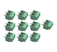 Connettore a vite a 2 pin KF301-2P passo 5,08 mm, confezione da 10 per unità di programmazione MCU, oscillatori, dispositivi di comunicazione e da USB a moduli