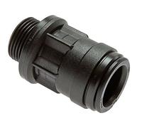Connettore ad aria compressa, connettore dritto, raccordo a T, in ottone (connettore a vite in plastica, 1/2" x 18 mm)