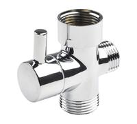 Connettore adattatore a T valvola deviatore ottone cromato per soffione doccia v