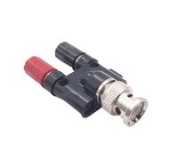Connettore adattatore coassiale femmina BNC maschio a 4 mm con morsetti a banana