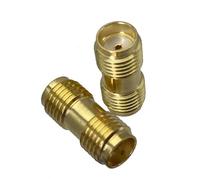 Connettore adattatore coassiale RF da 1 PC SMA femmina a jack in serie for terminali cablati dell'antenna radio