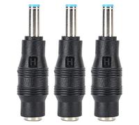 Connettore Adattatore di Alimentazione 3 Pezzi, Connettore di Alimentazione Portatile da 5,5 X 2,1 Mm Femmina a 4,5 X 3,0 Maschio, per Laptop HP Ultrabook