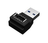 Connettore Adattatore per Pannello Frontale USB 3.1 da USB Tipo e A USB Tipo A, Connettore Femmina Tipo e A USB Tipo A Maschio