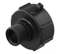 Connettore adattatore per serbatoio dell'acqua IBC, filettatura da 1 pollice, strumento di montaggio per tubo da giardino, con anello di tenuta in gomma, per collegamento della valvola del contenitore