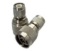 Connettore adattatore RF TNC maschio-femmina N, confezione da 2, convertitore coassiale dritto(Type 1)