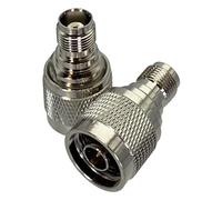 Connettore adattatore RF TNC maschio-femmina N, confezione da 2, convertitore coassiale dritto(Type 2)