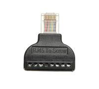 Connettore Adattatore Terminale RJ45 A 8 Pin Blocco Terminale A Vite con Testa In Cristallo di Rete 8P8C