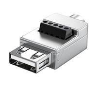 Connettore adattatore USB 2.0 - Convertitore di , accoppiatore femminile maschile | Terminale scatola dati ad alta velocità per laptop, tastiera, telefono, collegamento