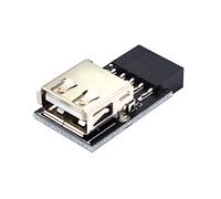Connettore adattatore USB da 9 pin a 1 porta per scheda madre interna del PC