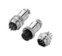 Connettore aeronautico GX20-2/3/4/5/6/7/8/10/12/14 pin, terminale di collegamento della linea, presa di ancoraggio fissa, presa mobile, connettore circolare(Female,Fixed,4P)