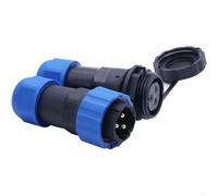 Connettore aeronautico in linea sigillato SP20 IP68 con guarnizione O-Ring in silicone per prestazioni costanti in luoghi umidi e sabbiosi (3 pin)
