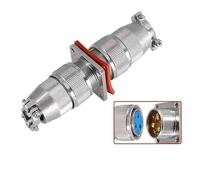 Connettore aeronautico sigillato MX23 a 5 pin, set completo, spina maschio sigillata in vetro e presa femmina, tipo di ancoraggio, sigillatura in vetro