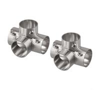 Connettore affidabile per tubi in acciaio inossidabile per binari di vestiti, installazione semplice per un completamento efficiente del progetto (senso angolato a destra 4)