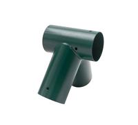 Relaxdays Connettore A 90° per Altalena, Pali tondi Ø100 mm, Acciaio Verniciato Verde, 20x20x20 cm