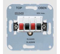 Connettore altoparlante Jung SLA2WW - da incasso, 25 V AC/60 V DC, plastica