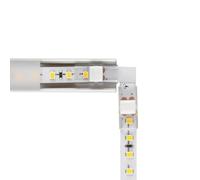 Connettore Angolare 8mm 2pin - conf. 2pz Per Striscia IP20 (non siliconate)