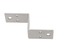 Connettore angolare a forma di Z in acciaio inossidabile con acciaio ispessito da 2 5 mm, resistente alla ruggine e impermeabile, adatto per vari usi di mobili (50 mm)