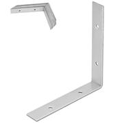 Connettore angolare da carpentiere in acciaio zincato 150x150x25 mm 12 pezzi