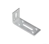 Connettore angolare in acciaio inox per montaggio ad angolo retto con elevata stabilità e nessun rischio di deformazione durante l'installazione confezione da 6 (40 x 80 mm)