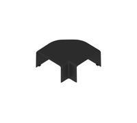 Connettore angolare per canale davanzale PK nero 90x55 8403_FB