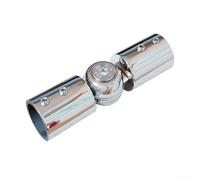 Connettore angolare regolabile a gomito con viti per alloggiamento per finestra, doccia, acciaio inossidabile 304, angolo di 90-180 gradi, finitura cromata spazzolata nera (19 mm cromato)