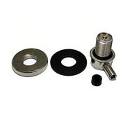 CONNETTORE ANGOLARE SO-239, CORPO AD AVVITARE E SPINETTA A SALDARE PER CAVO RG58