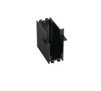 CONNETTORE ANGOLARE VERTICALE INTERNO NERO PER BINARIO DAVINCI A INCASSO 5,5X4,2X3,9CM