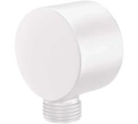 Connettore angolato flessibile rotondo Idrostile bianco Bianco