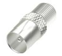 Connettore antenna Hama 00205223 F Coax Adapter Bianco