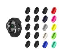 Connettore antipolvere in silicone per orologio Garmin 20 pezzi, spina antipolvere per Garmin Venu 4/3/3S, Forerunner 970/965/955/945/265/165, Vivoactive 6/4, Fenix 8/7X/5 solare, Instinct 3, Epix Pro