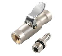 Connettore Aria Pneumatico Con Blocco Per Pneumatici - Metallo Resistente Con Clip Senza Perdite D'Aria - Attacco Rapido Pneumatico - Per Bici Moto Berlina SUV Camper Garage E Uso Esterno