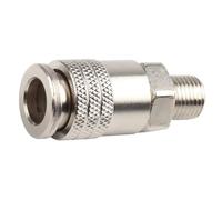 Connettore aria professionale in acciaio integrato G1/4 filettatura standard Meccanismo a sgancio rapido adatto per dispositivi pneumatici Adattatore per tubo pneumatico Connessione rapida