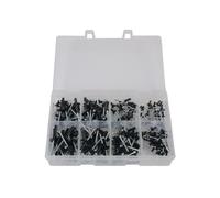 Connettore Assortito Popolare Rivetti Neri 200pz 31844