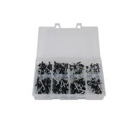 Connettore Assortito Popolare Rivetti Neri 200pz 31844
