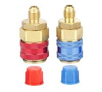 Connettore Attacco Rapido Ad Alta Bassa Pressione R134A per Refrigerante CA per Auto, Adattatore Dritto per Aria Condizionata per Auto