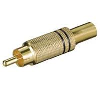Connettore audio Goobay 11281 Iadap Rca Mb Gold e Black