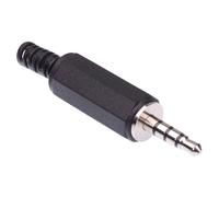 Connettore Audio Jack Plug 3,5mm 4 Poli Nero CLIFF FC68124