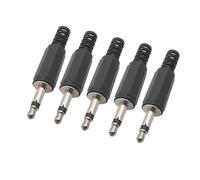 Connettore audio mono con spina maschio in plastica da 3,5 mm pezzi cavo di prolunga a saldare Jack 0, a canale singolo