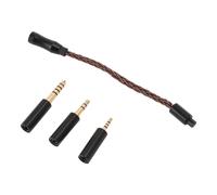 Connettore audio nitido e ricco di dettagli stratificati, adattatore per cavo placcato in argento con conversione da 3,5 mm maschio a 4,4 mm femmina,