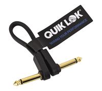 Cavo Patch Jack Mono Angolo 90° per Pedaliera Effetti Pedali 20 cm Quik Lok