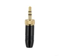 Connettore audio TRS stereo con bloccaggio in metallo da 3,5 mm per riparazione cavi microfono wireless e sostituzione dell'estremità del cavo audio compatibile con