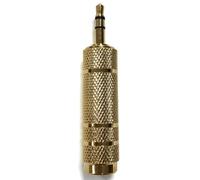 Connettore audio/video - connettore maschio da 3,5 mm a 6,35 mm femmina con finitura dorata per una migliore qualità del suono e durata.