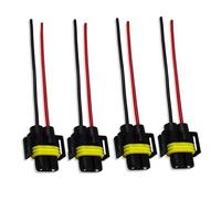 Connettore Auto 4 pezzi H8 H11 presa cablaggio adattatore base spina maschio femmina connettore luci auto cavo di estensione(4Pcs Female)