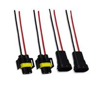 Connettore Auto 4 pezzi H8 H11 presa cablaggio adattatore base spina maschio femmina connettore luci auto cavo di estensione(Combination)