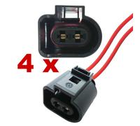 Connettore auto - AMP Tyco VAG 2-pin with cable (4 x FEMALE) 1J0973722 audi vw