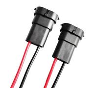 Connettore Auto H8 H9 H11 Spina Maschio Connettore Presa Adattatore Cablaggio Faro Auto Fendinebbia Base Spina Cavo di Estensione(2Pcs-H8-H11)